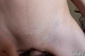 Curvy amateur girlfriend first time anal sex on camera