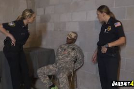 Fake soldier gets apprehended for lying to perverted milf cops
