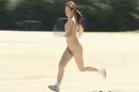 Asian girls run a nude track and field part2