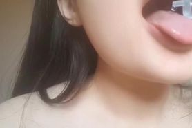 Sexy teen tongue