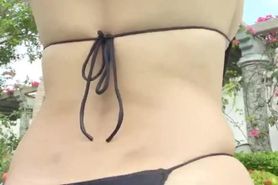 bbw japanese bikini model showing tits armpits