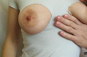 Cut and ripped clothes to suck nipples