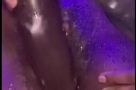 Ebony Girl Squirts A Puddle