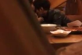 Caught Eating Pussy in Restaurant
