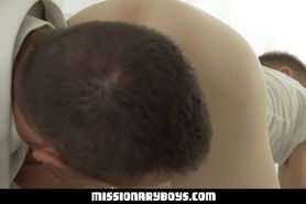 MissionaryBoyz - Chiseled Priest Fills A Handsome Missionarys Hole With Hot Jizz