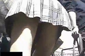Mini Skirt Girls Close-up Panties - video 1