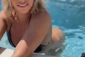 Paige Vanzant Nude in Swimming Pool Video
