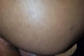 Ebony anal teen gets her ass split open