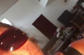 Whore fucks and have a wild ride on custumers dick in his flat