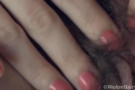 We Are Hairy - Sasha K strips naked and loves her hairy body
