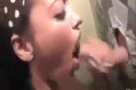 10 Black Girls Eating White Boy Cum from the Gloryhole