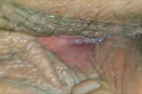 Horny MILF's vagina closeup