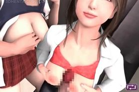 3d hentai babe fucking cocks in the subway