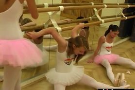 Horny ballerinas going down on each other