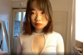 Periscope Korean girl's tits fall out while dancing and changing.