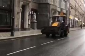 Sexy tractor with hot music