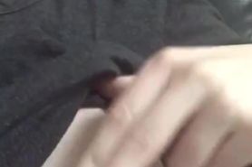 18 y/o teen whimpers as she teases and pinches her sensitive nipples