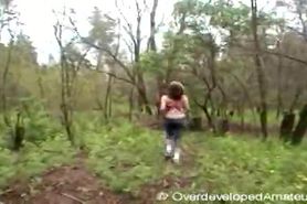 merilyn sakova  playing in a forest ODA