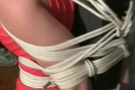 Beverly Cox is a sucker for bondage play
