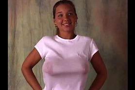 Christina Mdl White T shirt