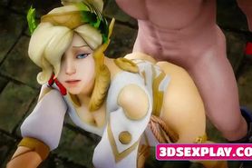 3D Perfect Collection of Mercy with Pussy Fucked