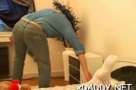 Teen experienced an old guy - video 7