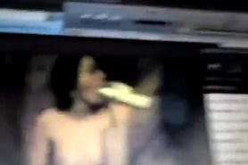 Wife masturbates on webcam