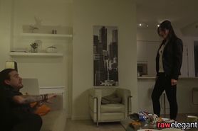 Alluring euro assfucked in the kitchen