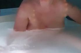 British mother naked in hot tub with step son