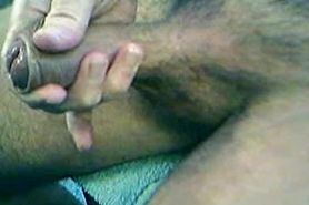 Dutch guy playing with his penis-foreskin