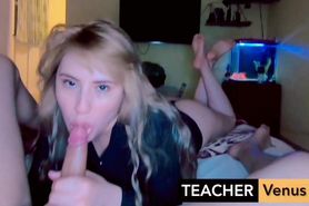 TeacherVenus - A horny teacher sucking dick