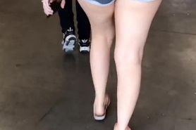 Big Ass White Girl Booty Shorts