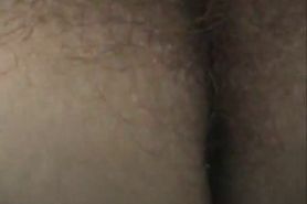 Hairy pussy close-up