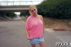 Money for beautys skillful blowjob - video 26