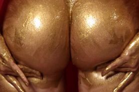 Lauren Summer Nude Patreon Gold Body Paint Video