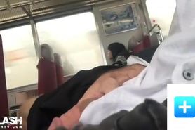 Not real good...Asian girl on train