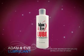 Best Adam and Eve Water Based Sex Lube 50% OFF Offer Code MOAN339