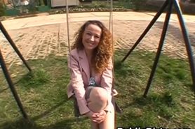 Wild Brunette Outdoors Sucking Dick In Public Point Of View
