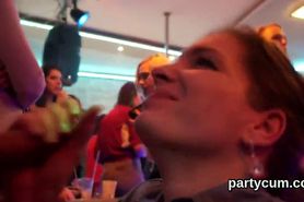 Naughty cuties get entirely silly and nude at hardcore party