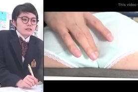 Beauty asians anal fingering in the school