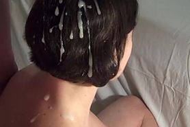 Cum on Wife's Hair