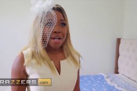 Brazzers - Curvy ebony bride to be Nina Rivera loves anal