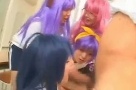 Japanese school girl party sex