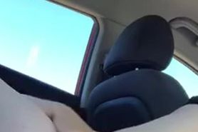 Fingering Fat Pussy in Car Public Orgasm