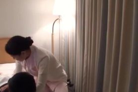 jap massage chick doogystyle sex on bed