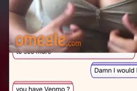Hot teen on Omegle show big tits