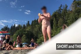 Tiny Cock On Nude Beach! Part 2 - Girls Laughing! Sph Cfnm