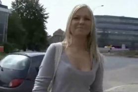 Stunning Euro Teen Gets Talked In To Giving A Handjob For Cash