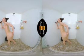 VR 180 - Teen Milana Ricci  masturbating in the shower