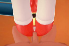 (3D Hentai)(Panty& Stocking) Kneesocks (Anal Creampie)